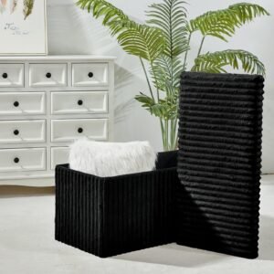 Ribbed Crushed Velevt Ottoman folding Storage box (5 boxes) x £9